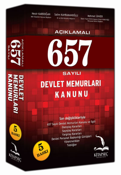 2014 Aklamal 657 Devlet Memurlar Kanunu Kitapse Yaynclk