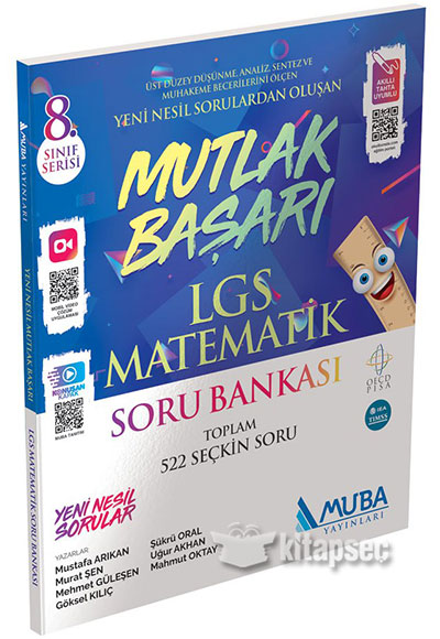 Muba S N F Lgs Mutlak Ba Ar Matematik Soru Bankas Muba Yay Nlar