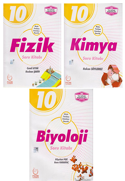 10 Sınıf Fizik Kimya Biyoloji Soru Seti Palme Yayınevi 6607