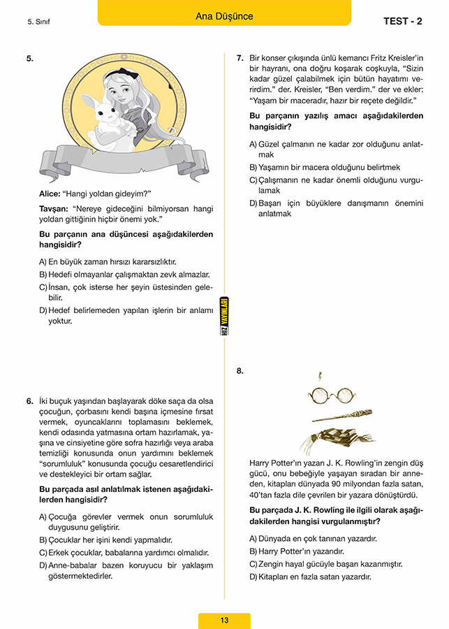 6 Sinif Paragraf Soru Bankasi Canta Yayinlari 9786057821355