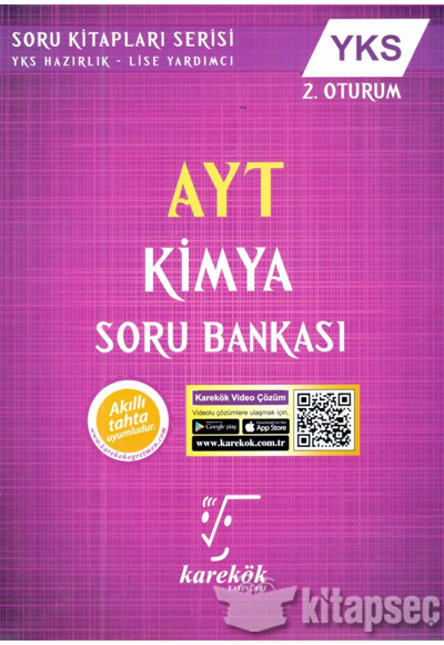 Ayt Kimya Soru Bankasi Karekok Yayinlari 9786057554888