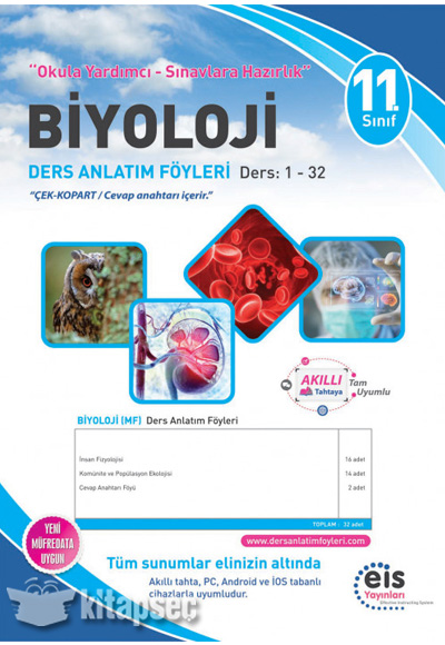 11. Sınıf Biyoloji DAF Ders Anlatım Föyü 1-32 Eis Yayınları | 9786059599863