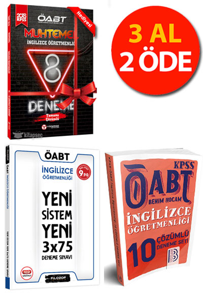 Oabt Ingilizce Ogretmenligi 13 Cozumlu Deneme 8 Deneme Hediyeli Benim Hocam 7587