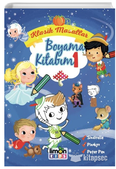 Klasik Masallar Boyama Kitabim 1 Limonkids 9786057671288