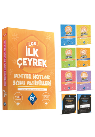 2024 Lgs Poster Notlar Soru Fasikülleri İlk Çeyrek KR Akademi Yayınları ...